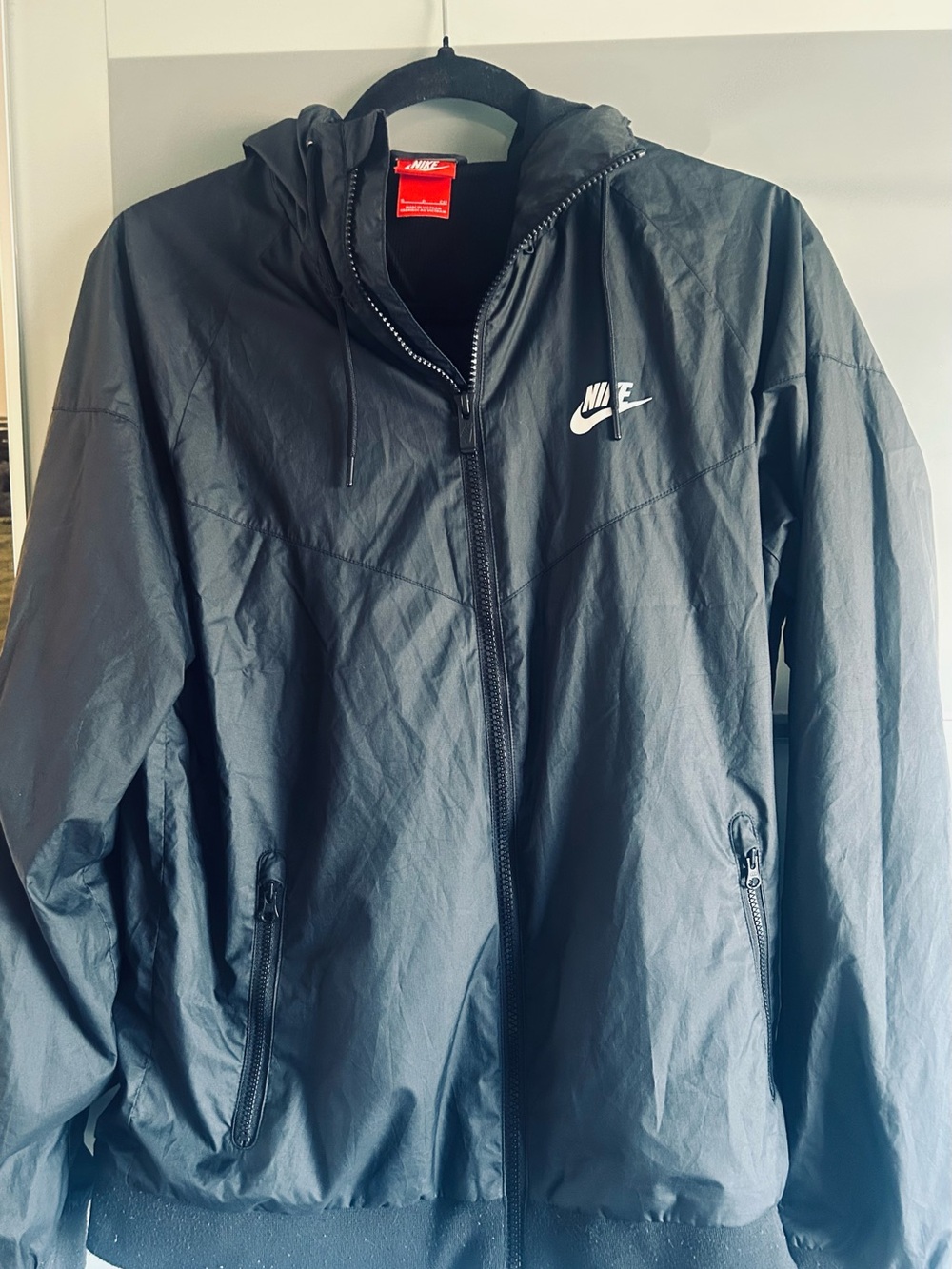 Nike Men’s Black  Jacket with Hood